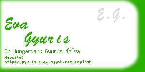 eva gyuris business card